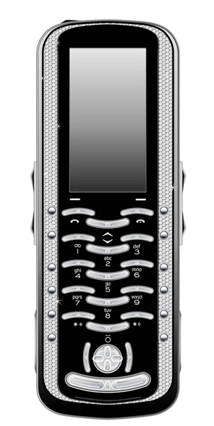 Mobiltelefon mit Diamanten — Stockvektor