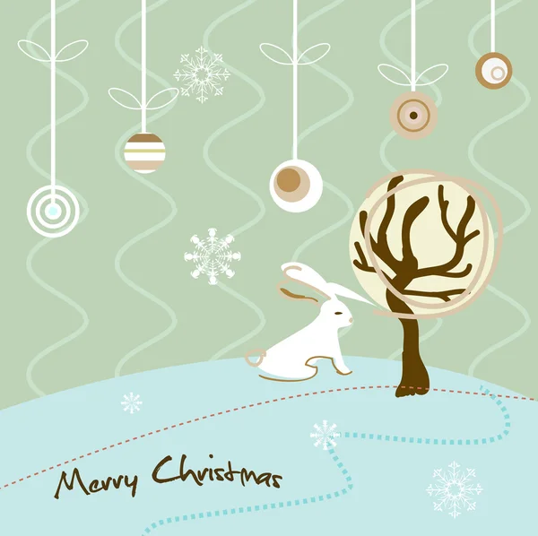 Χριστουγεννιάτικη κάρτα — Διανυσματικό Αρχείο