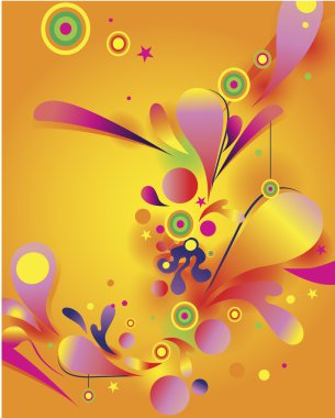 Abstract vector composition clipart