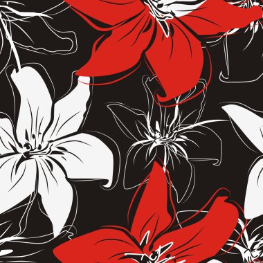 Beautiful floral textue clipart