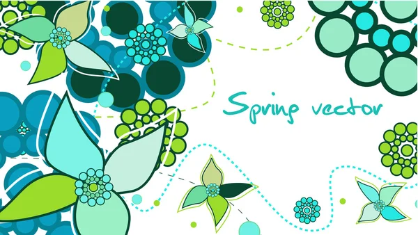 Tarjeta de primavera — Vector de stock