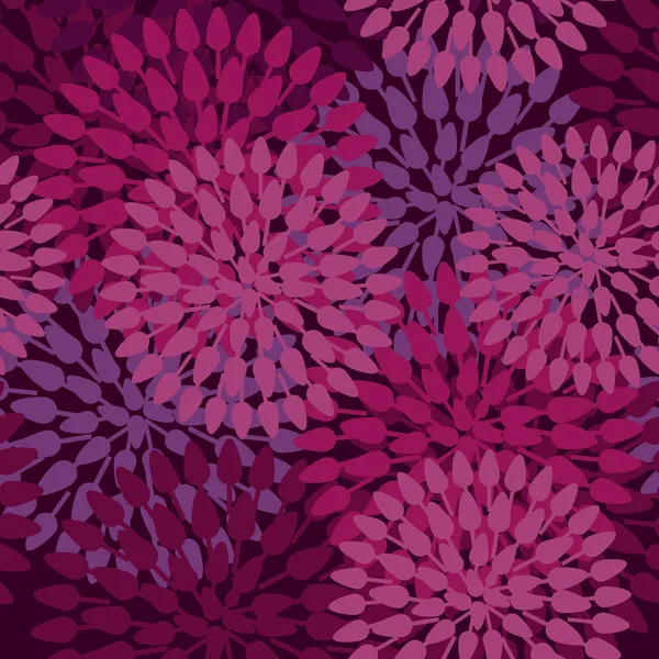 鲜花抽象的无缝矢量纹理在温柔的颜色 — 图库矢量图片