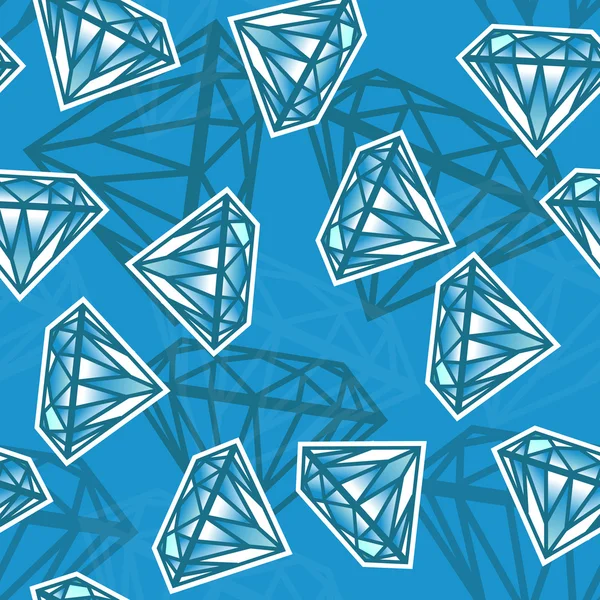 Bezešvá textura s diamanty — Stockový vektor