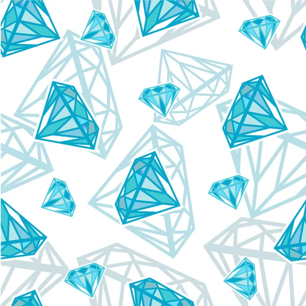 Texture sans couture avec diamants — Image vectorielle