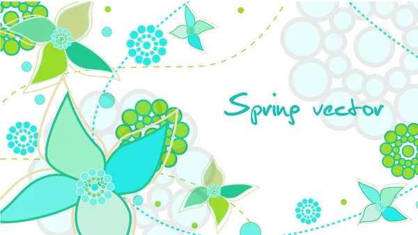 Cartão Primavera — Vetor de Stock