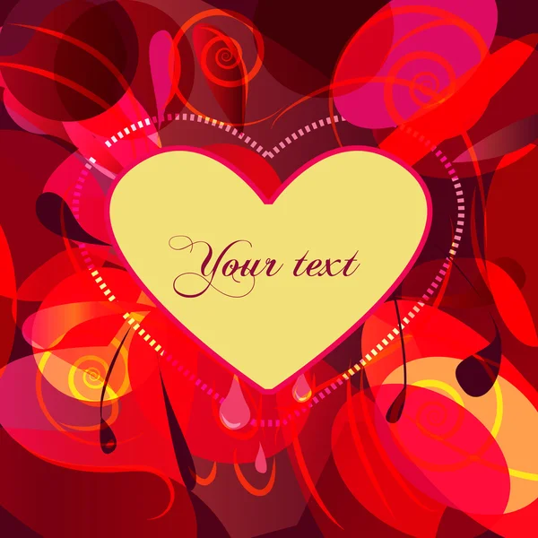 Abstract vector valentine background — Stock Vector