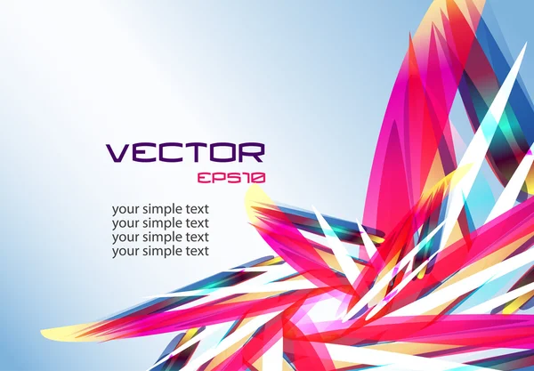 Modré Vektorové Pozadí Světlé Čáry — Stockový vektor