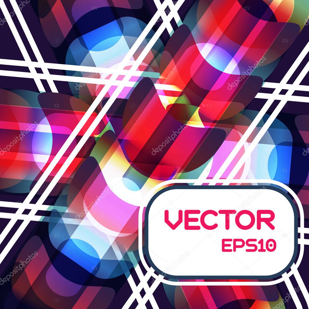 Blue vector banner with lighting capsule