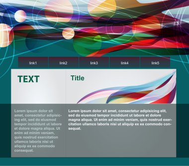 Abstract web template clipart