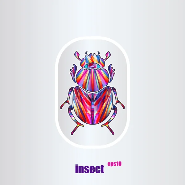 Escarabajo abstracto — Archivo Imágenes Vectoriales