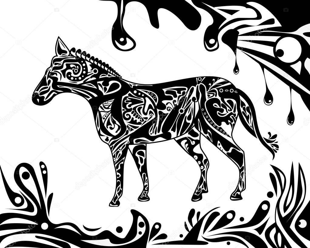 Abstract horse
