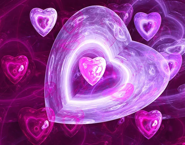 Abstract background with hearts — Stock Photo, Image