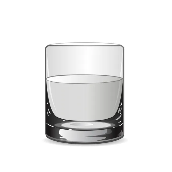 Glas mit Wasser — Stockvektor
