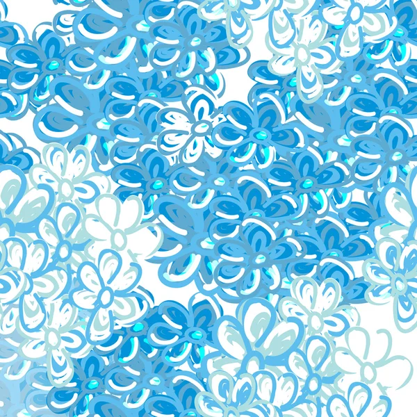 Светящиеся голубые цветы текстуры — стоковый вектор