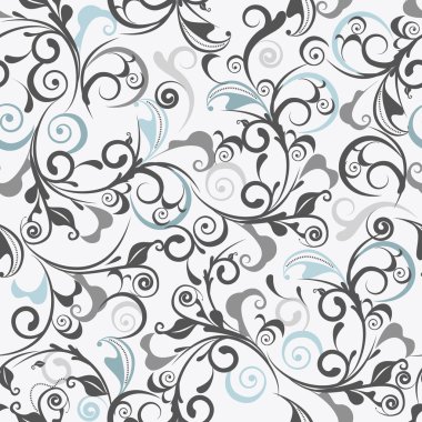 Gray damask clipart