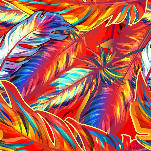 Plume exotique — Image vectorielle