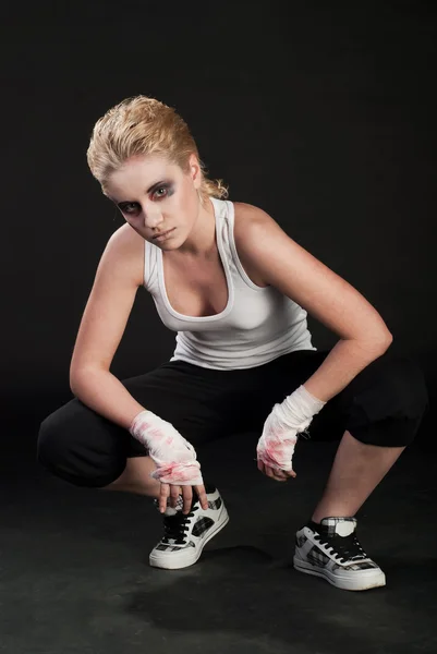 Luchador chica —  Fotos de Stock