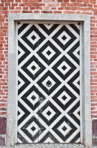Old door in wall — Stock Photo, Image