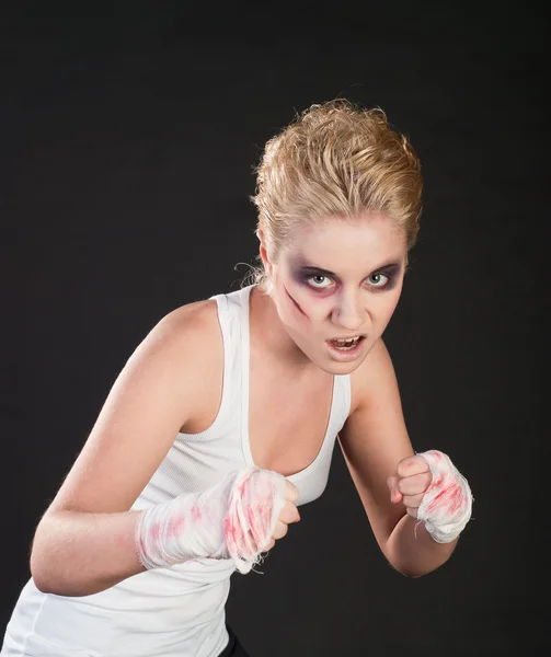 Luchador chica —  Fotos de Stock