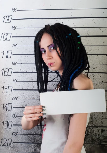 Chica en prisión — Foto de Stock