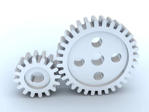 stock image Two gears