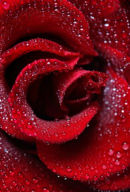 Rose dew drops clipart