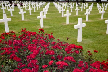American cemetery in Omaha Beach, Normandy clipart