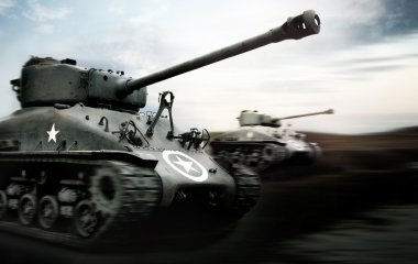 Tank Battle clipart