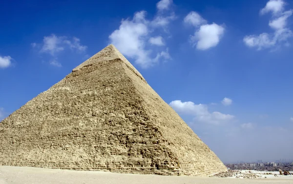 Πυραμίδες Γκίζα, Κάιρο, Αίγυπτος — Φωτογραφία Αρχείου