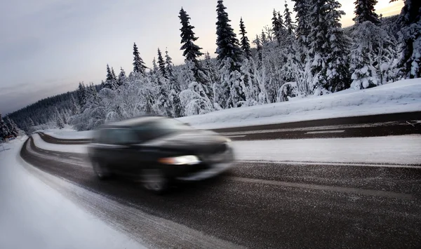 Motion Blur of Car Driving — Stock Photo, Image