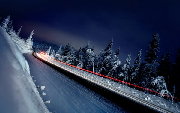 Země silnice Švédsko — Stock fotografie