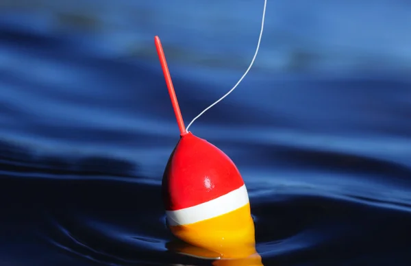 Cork Floating on Calm Lake — Stock Photo, Image