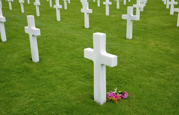 American cemetery in Omaha Beach, Normandy — Stock Photo, Image