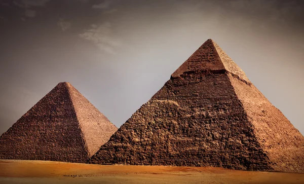 Gíza pyramidy, Káhira, egypt — Stock fotografie