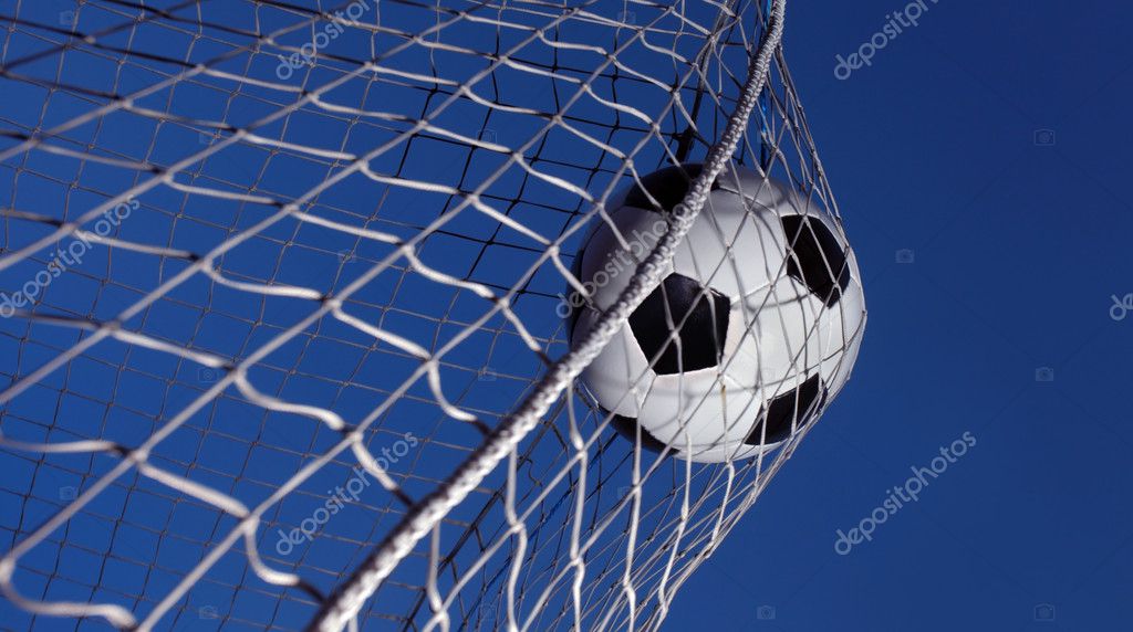 Soccer Ball Kicked Into A Goal Stock Photo By C Mikdam