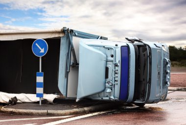 Overturned Lorry clipart