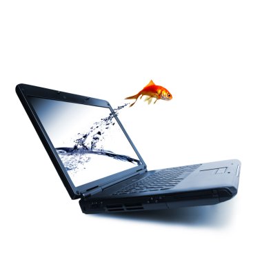 Goldfish jump clipart