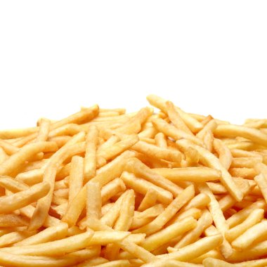 French Fries isolated on white