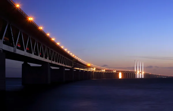 厄勒海峡大桥瑞典 — 图库照片
