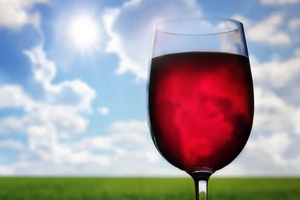 Víno venku — Stock fotografie
