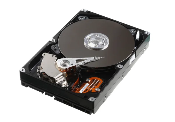 Hard disk on white — Stock Photo, Image