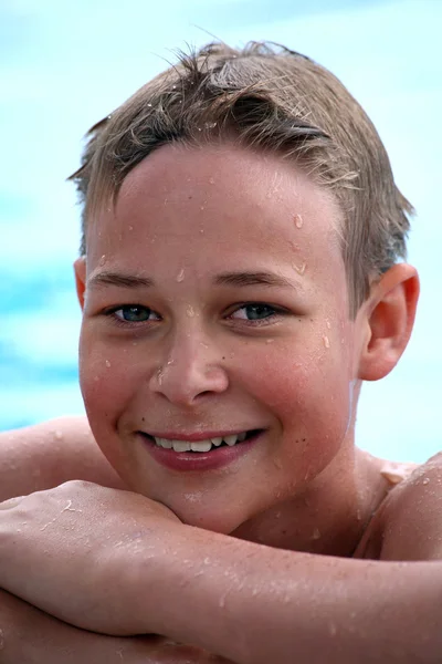Boy at the Pool — Stock Photo, Image
