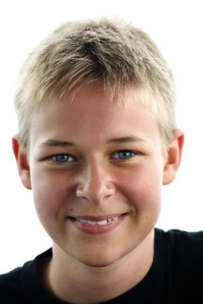 Happy boy, 13 years old — стоковое фото