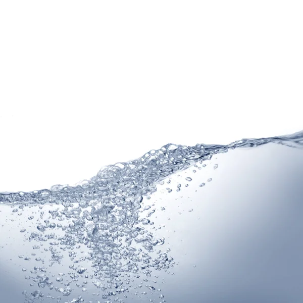 Чистая голубая вода на белом — стоковое фото