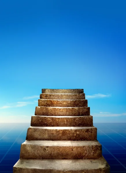Steps and sky — Stock Photo, Image