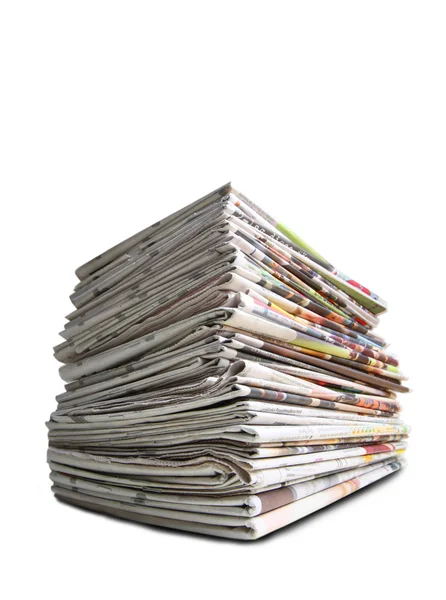 Uma pilha de jornais — Fotografia de Stock