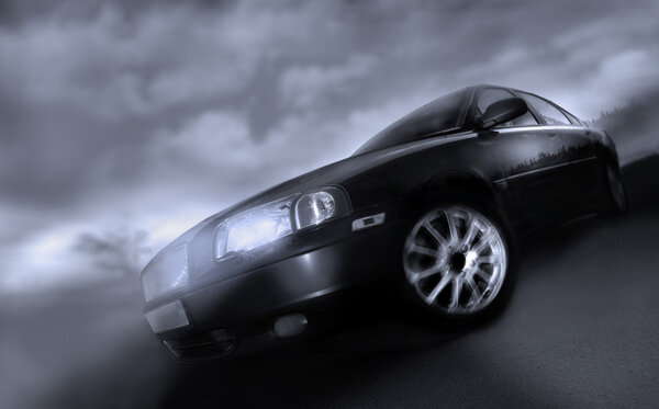 Автомобиль на ходу
