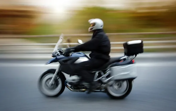 Motorrad-Fahrer — Stockfoto