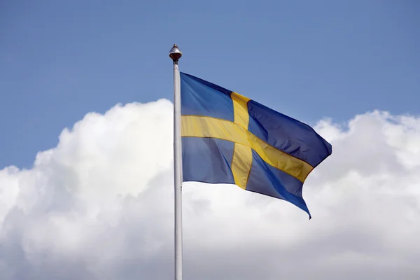 Bandeira nacional sueca — Fotografia de Stock