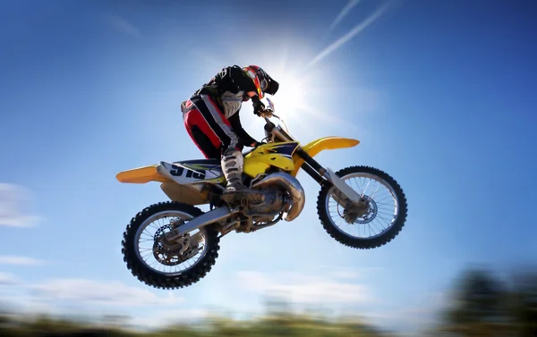 Flying moto — Stock Photo, Image